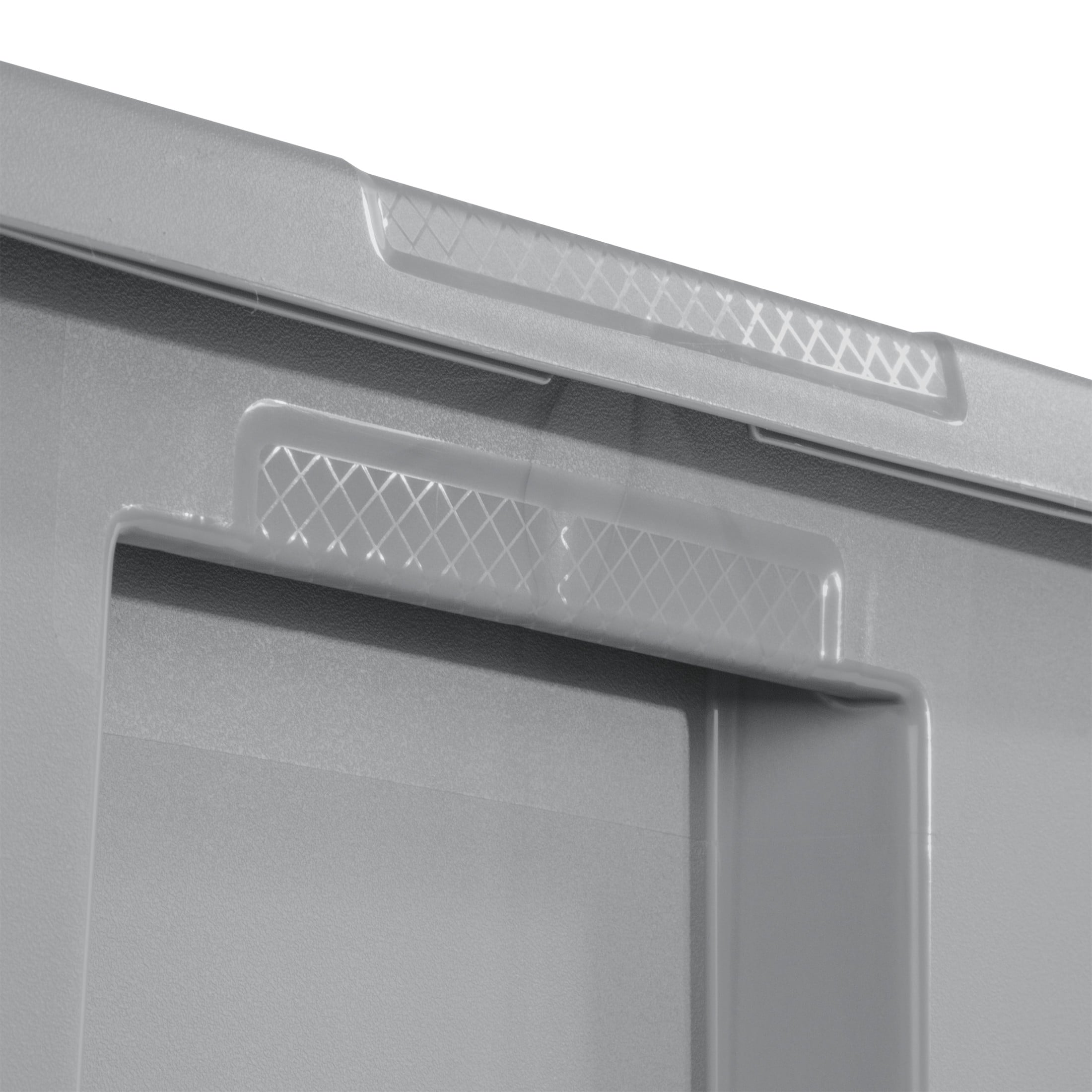 30 Gallon Extra-Large Storage Bin, Durable Plastic Storage Container with Snap-On Lid, Gray - Image 6