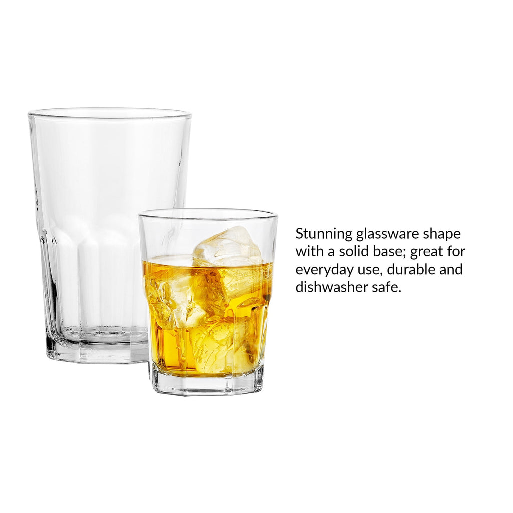12-Piece Clear Crossplains Drinkware Set - Image 3
