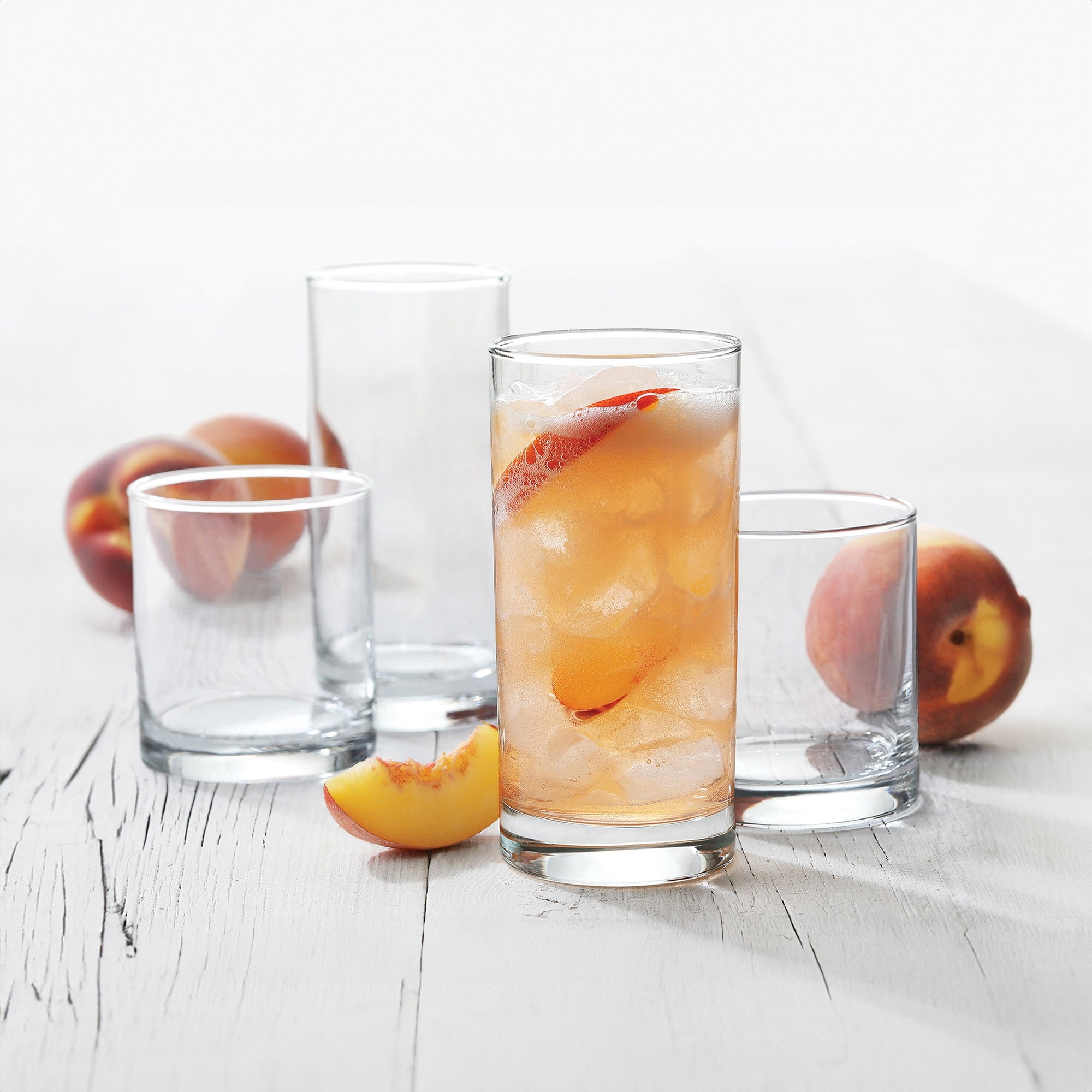 Glass Drinkware Set, Clear, 12 Pieces - Image 2