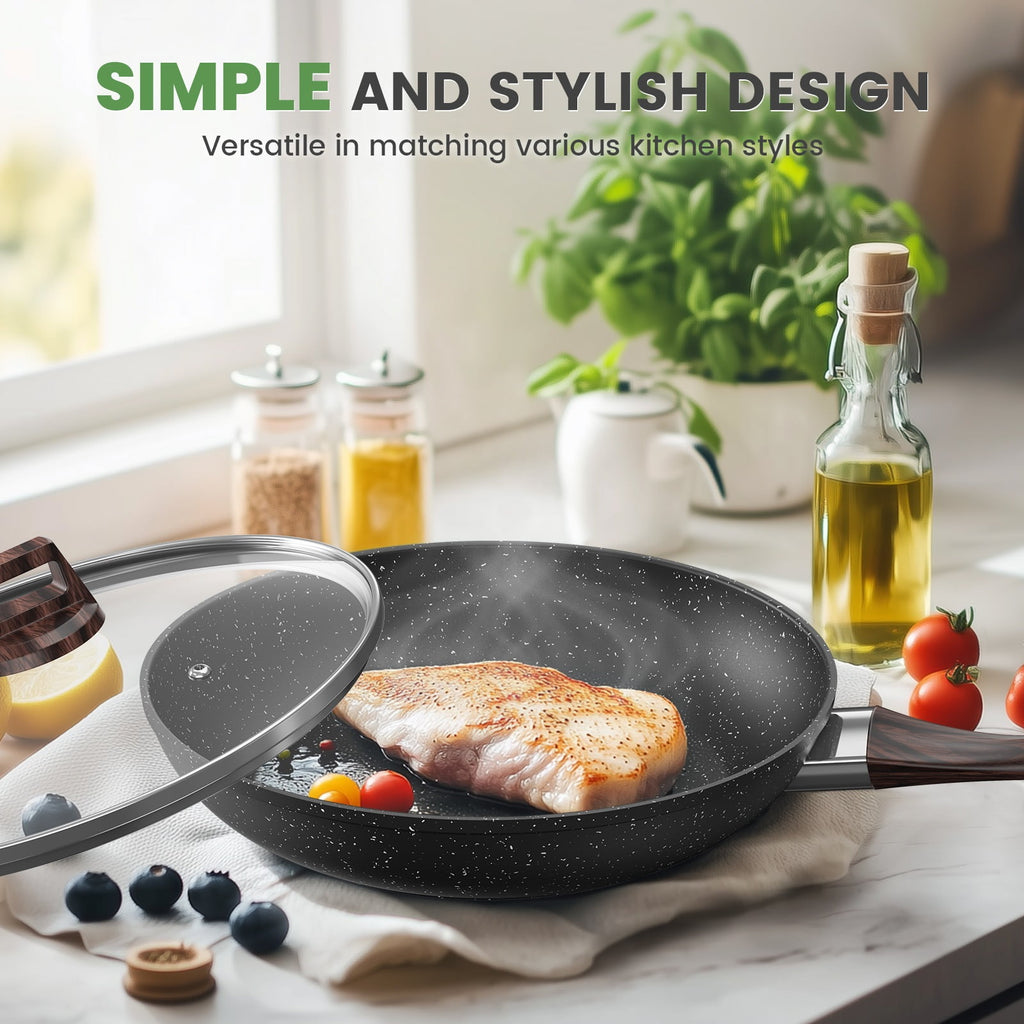 4 Piece Detachable Handle Inorganic Silicon Coating Cookware Set,Pot Pan Set