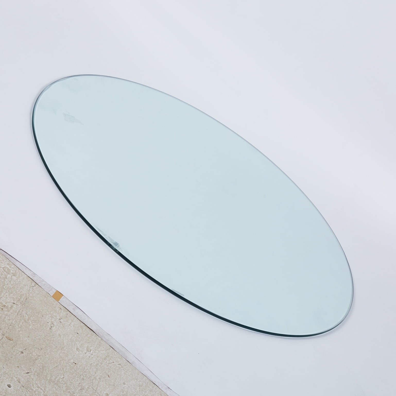 42.13in Tempered Glass Table Top, 2/5" Thick Beveled Polished Edge - Image 6