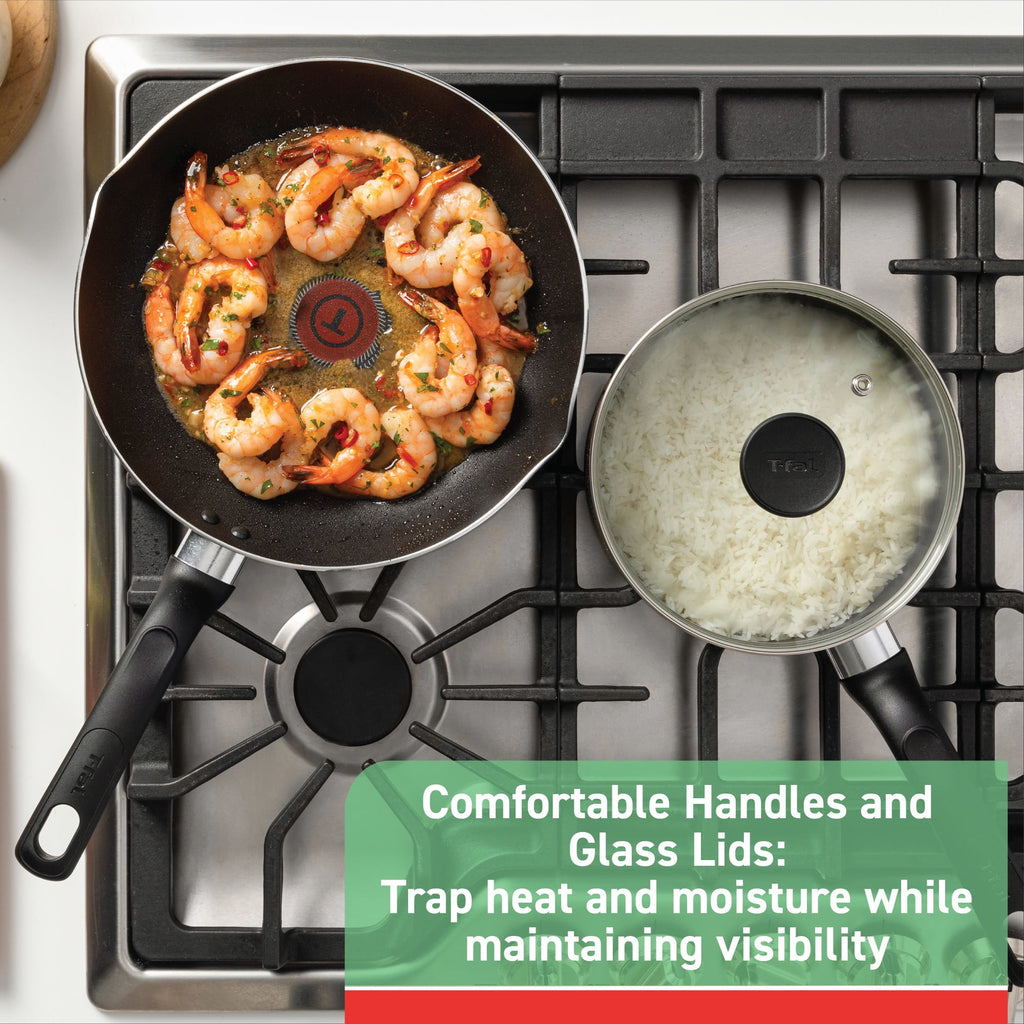 Nonstick Cookware, 12 piece Set, Grey - Image 5