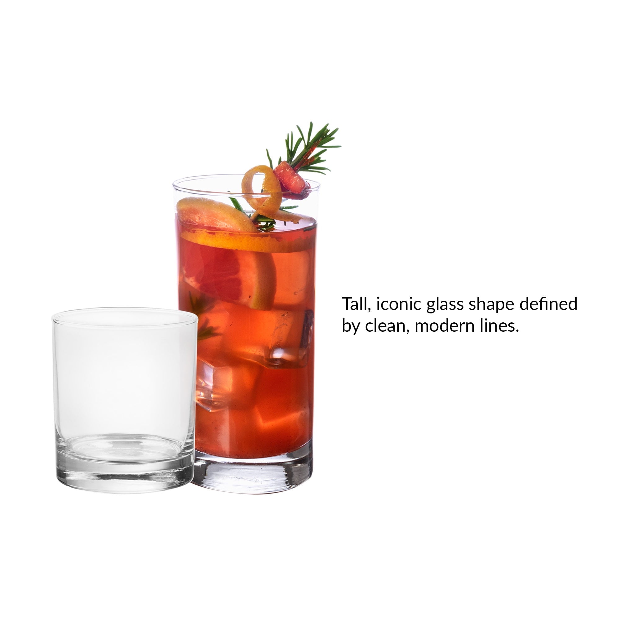Glass Drinkware Set, Clear, 12 Pieces - Image 3