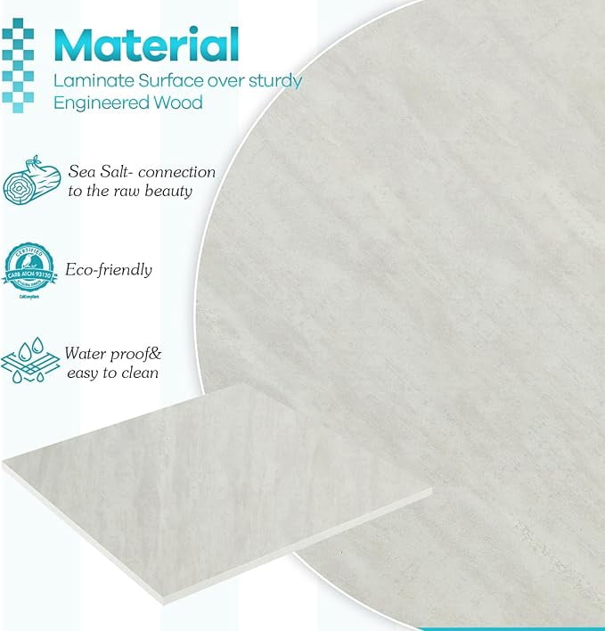 60x18 inch Table Top, Sea Salt - Image 2