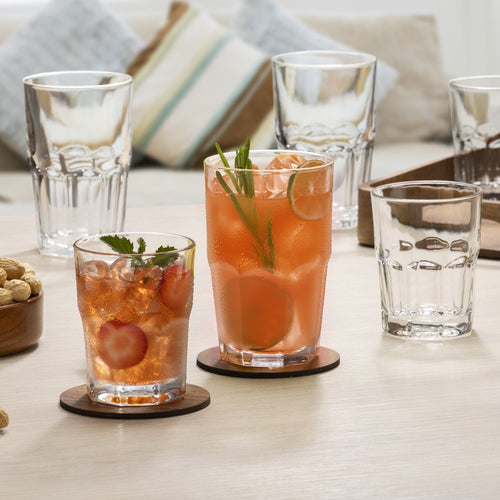 12-Piece Clear Crossplains Drinkware Set - Image 2
