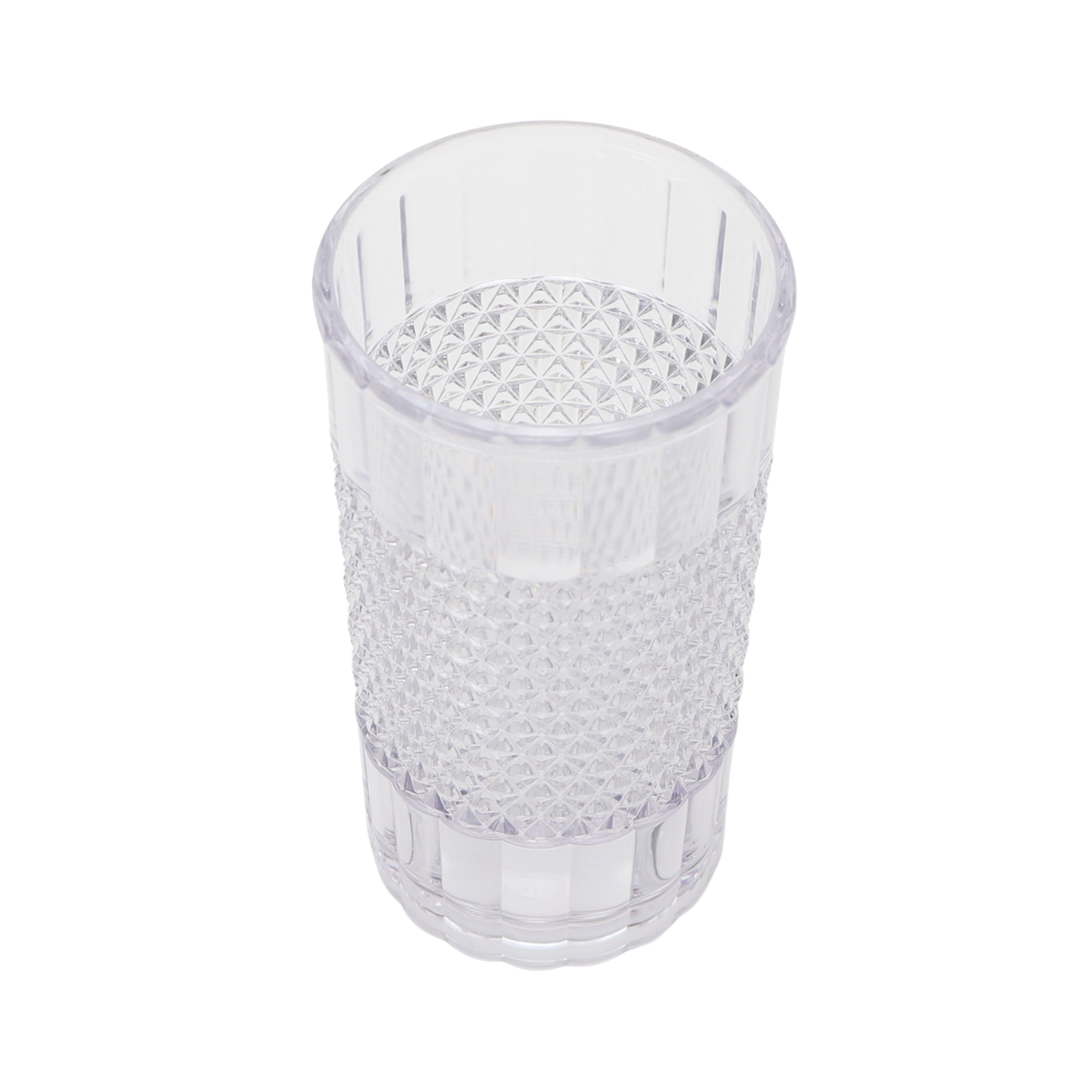 20 oz Clear Tall Acrylic Diamond Texture Tumbler - Image 5