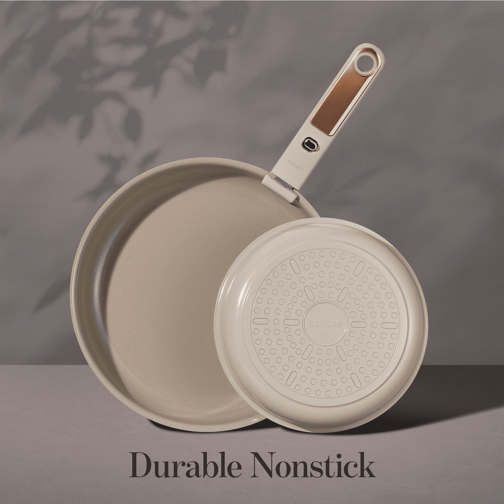 18 Pcs Ceramic Cookware Sets, Nonstick Pots and Pans with Detachable Handles, Oven Safe, Induction Cookware, Stackabl... - Image 2