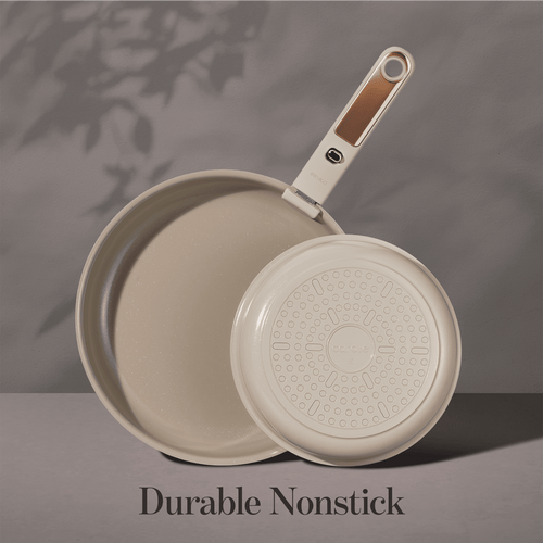 18 Pcs Ceramic Cookware Sets, Nonstick Pots and Pans with Detachable Handles, Oven Safe, Induction Cookware, Stackabl... - Image 2
