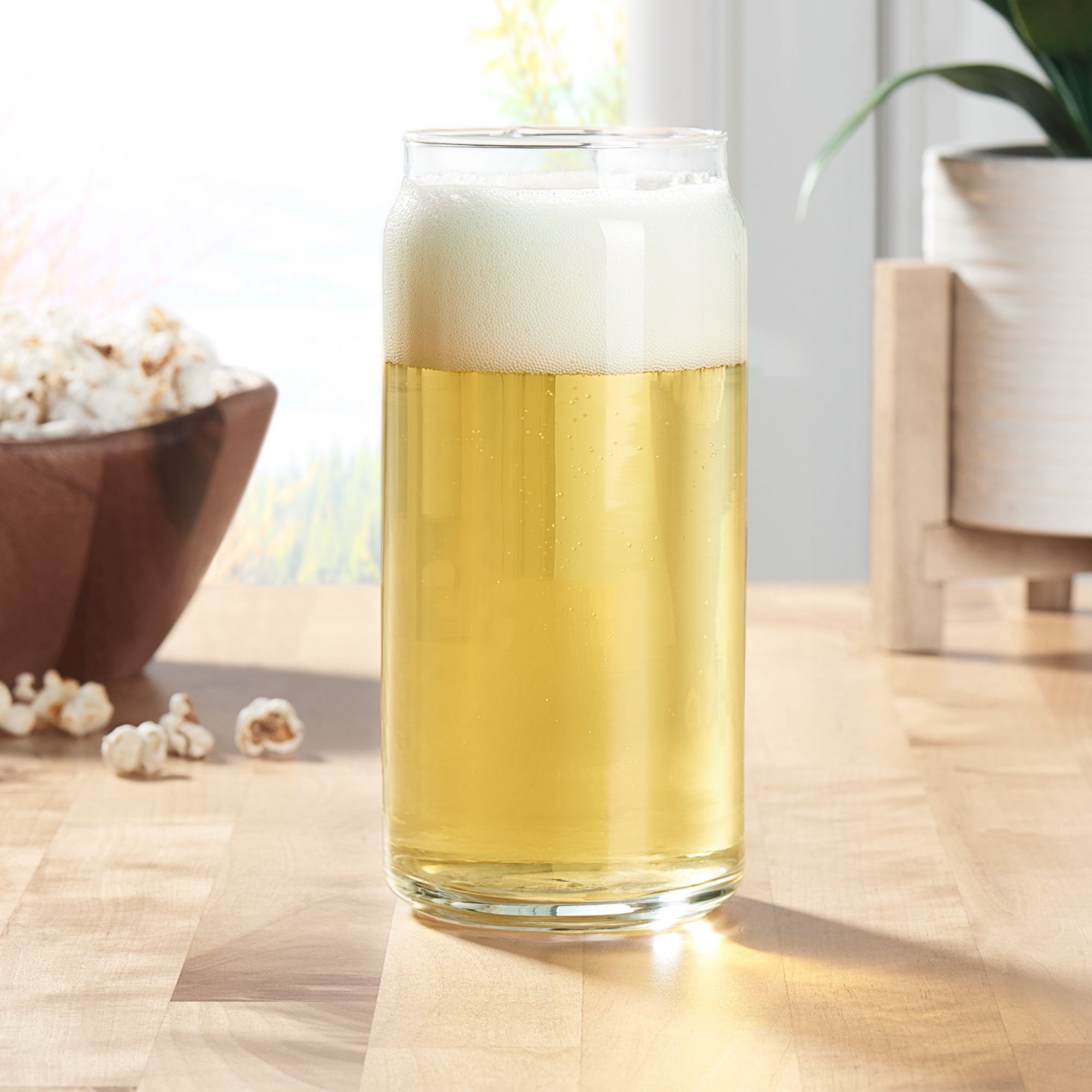 Glass 20oz Clear Drinkware Glass Can Shaped - Image 2