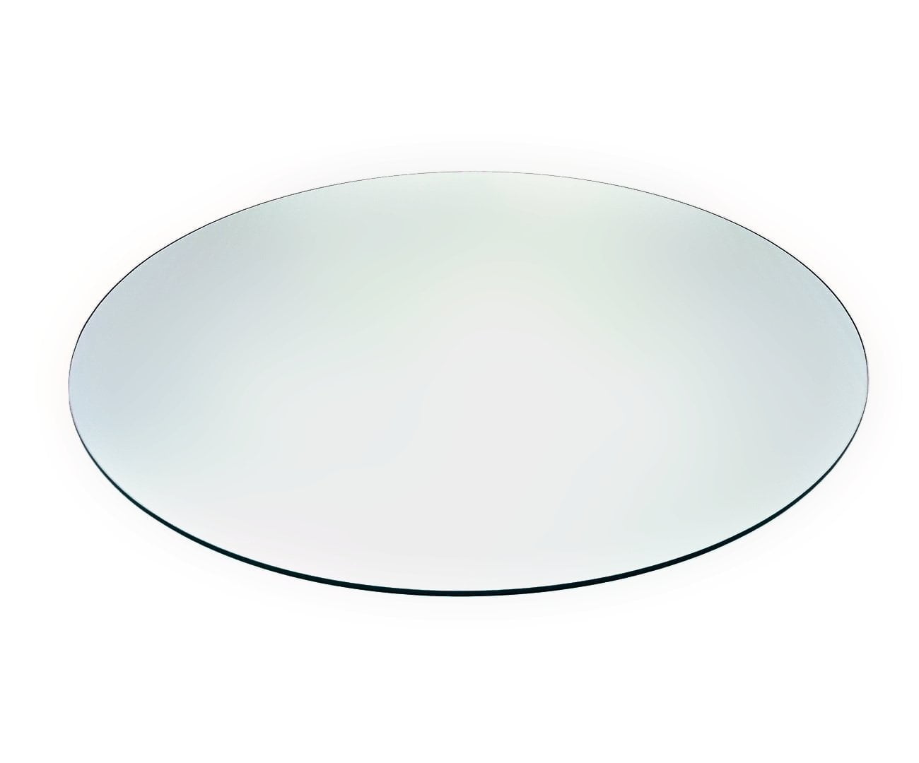 48" Tempered Glass Table Top with Rounded Edge 5/16" Thick