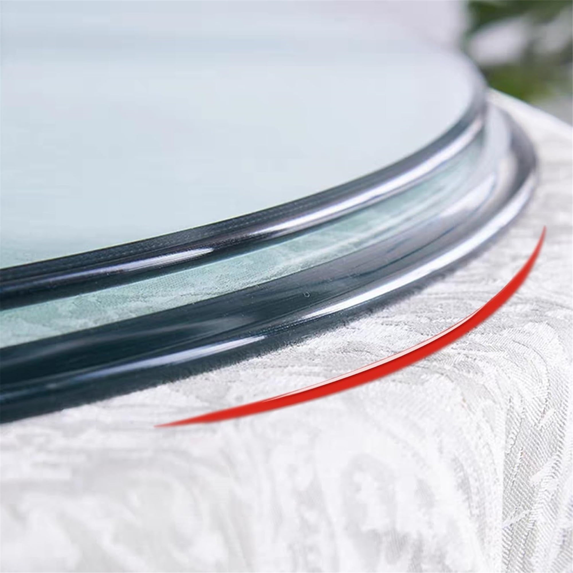 Glass Table Top 20 Inch Round Clear 0.24 Inch Thick for Dining Coffee Table - Image 3