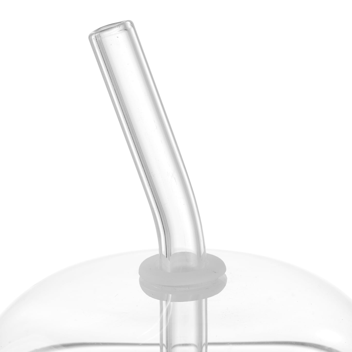 16 oz Dome Lid Glass Tumbler, Clear - Image 2