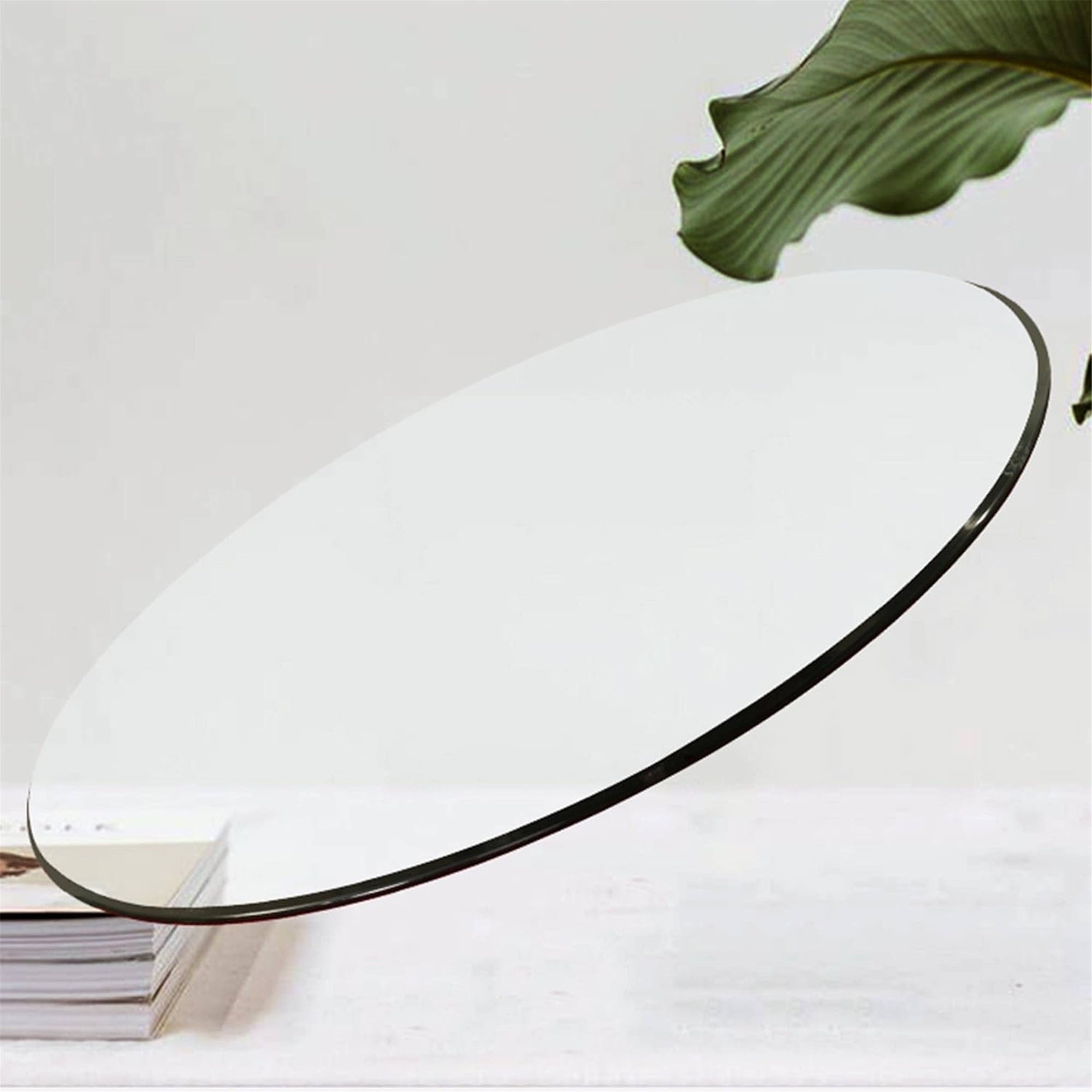 Glass Table Top 20 Inch Round Clear 0.24 Inch Thick for Dining Coffee Table - Image 6