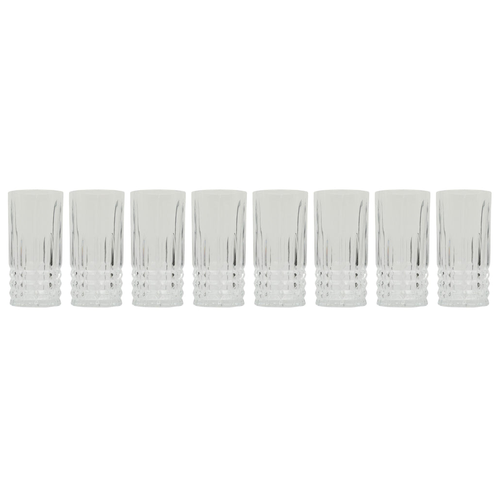 12.2oz 8-Piece Glass Tumbler Glassware Set