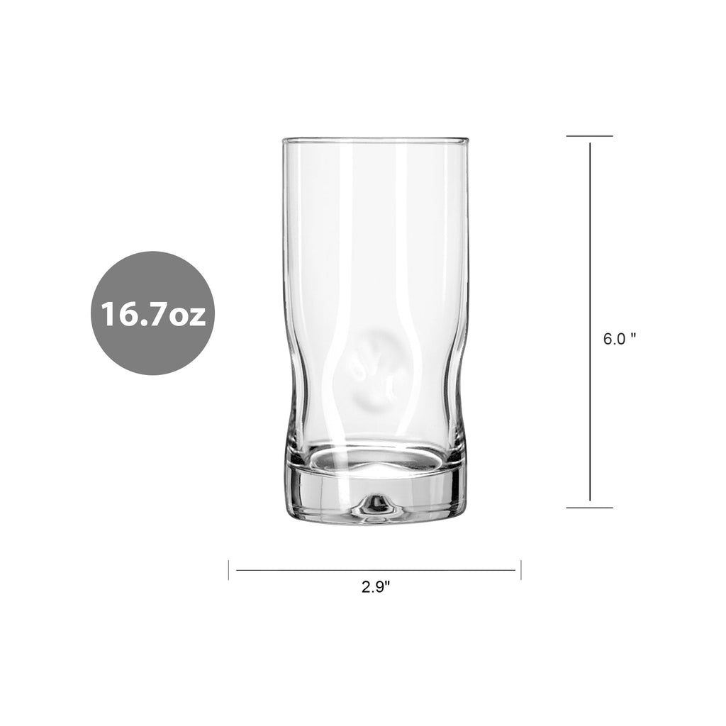 Lyra Glass Drinkware Set, 16.7 oz, 8-Piece - Image 4