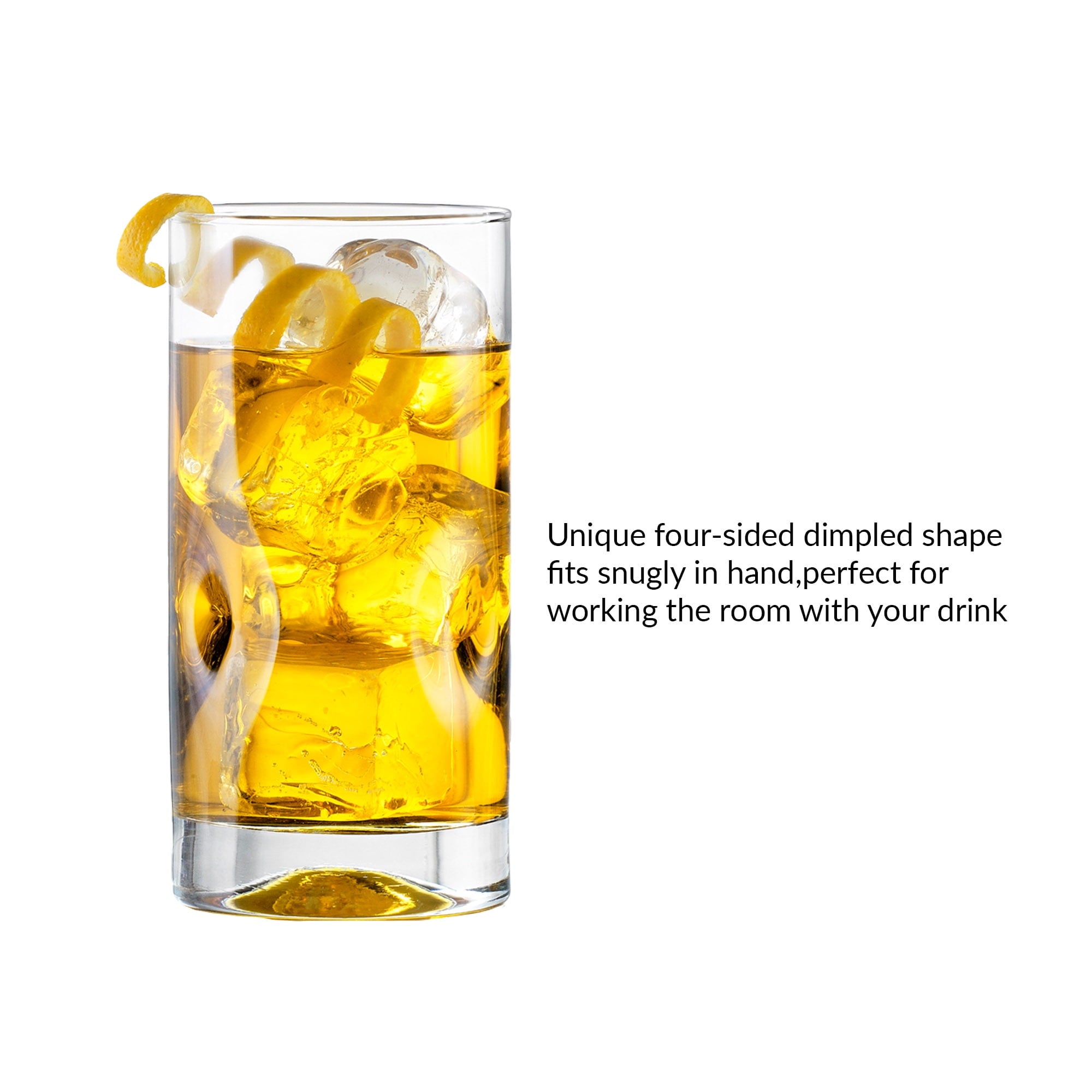 Lyra Glass Drinkware Set, 16.7 oz, 8-Piece - Image 5