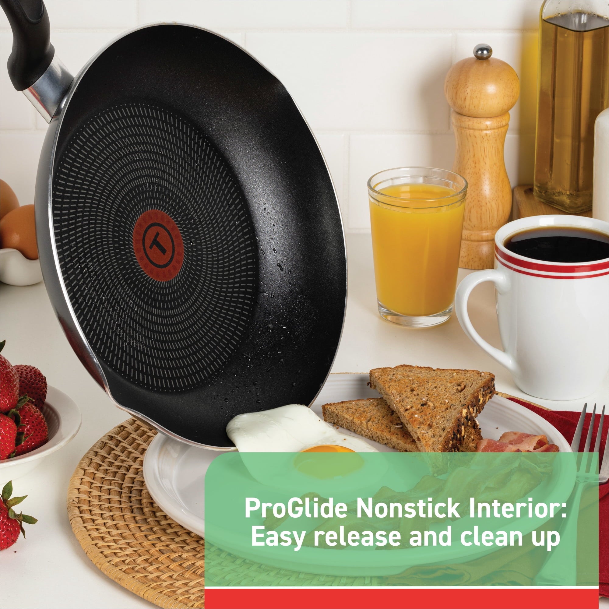 Nonstick Cookware, 12 piece Set, Grey - Image 3