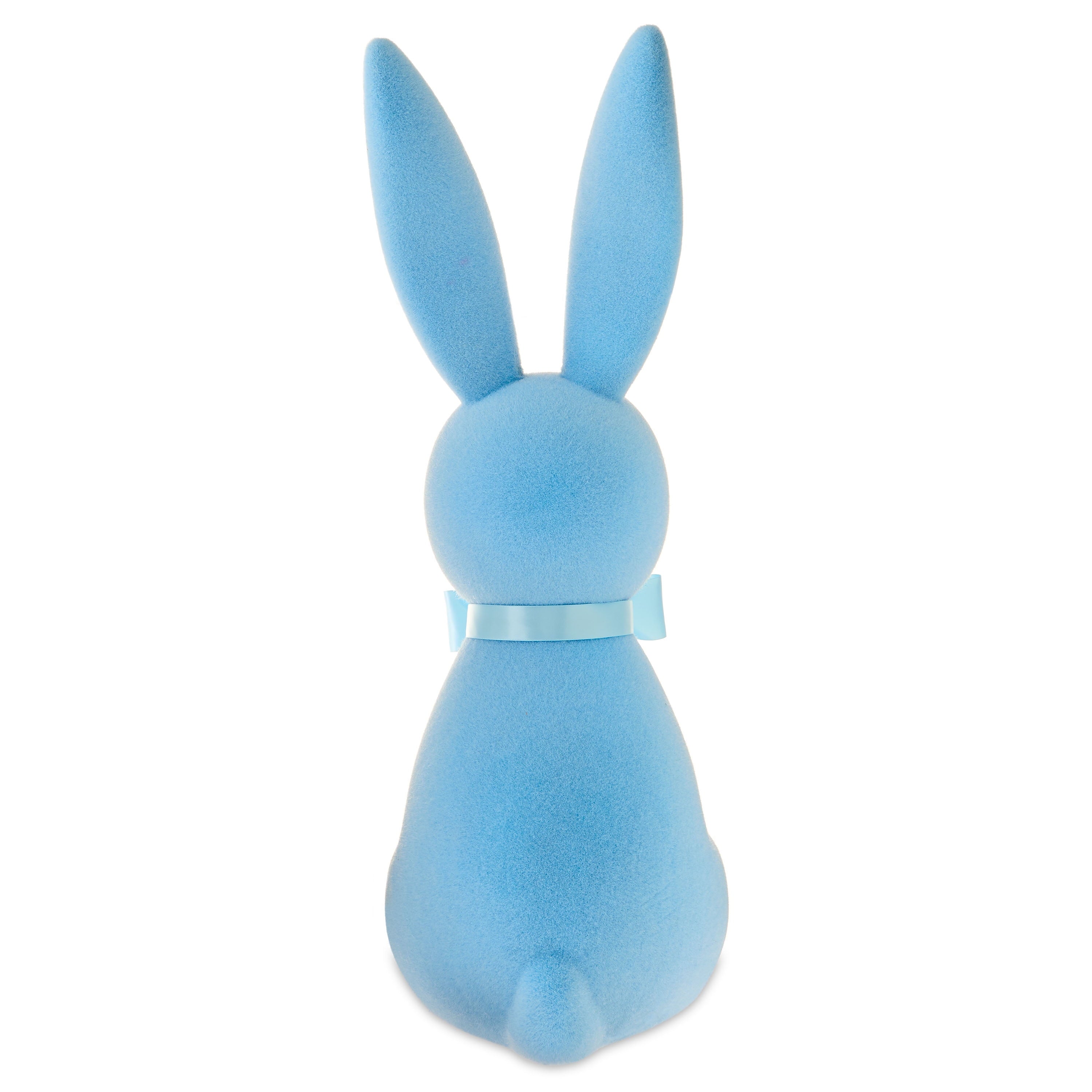 Flocked Bunny Tabletop Decoration, Blue, 27", Easter by