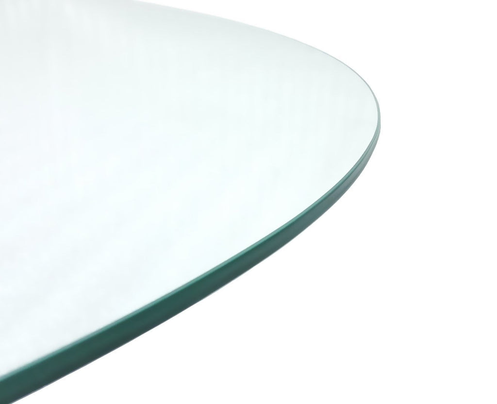 48" Tempered Glass Table Top with Rounded Edge 5/16" Thick - Image 2