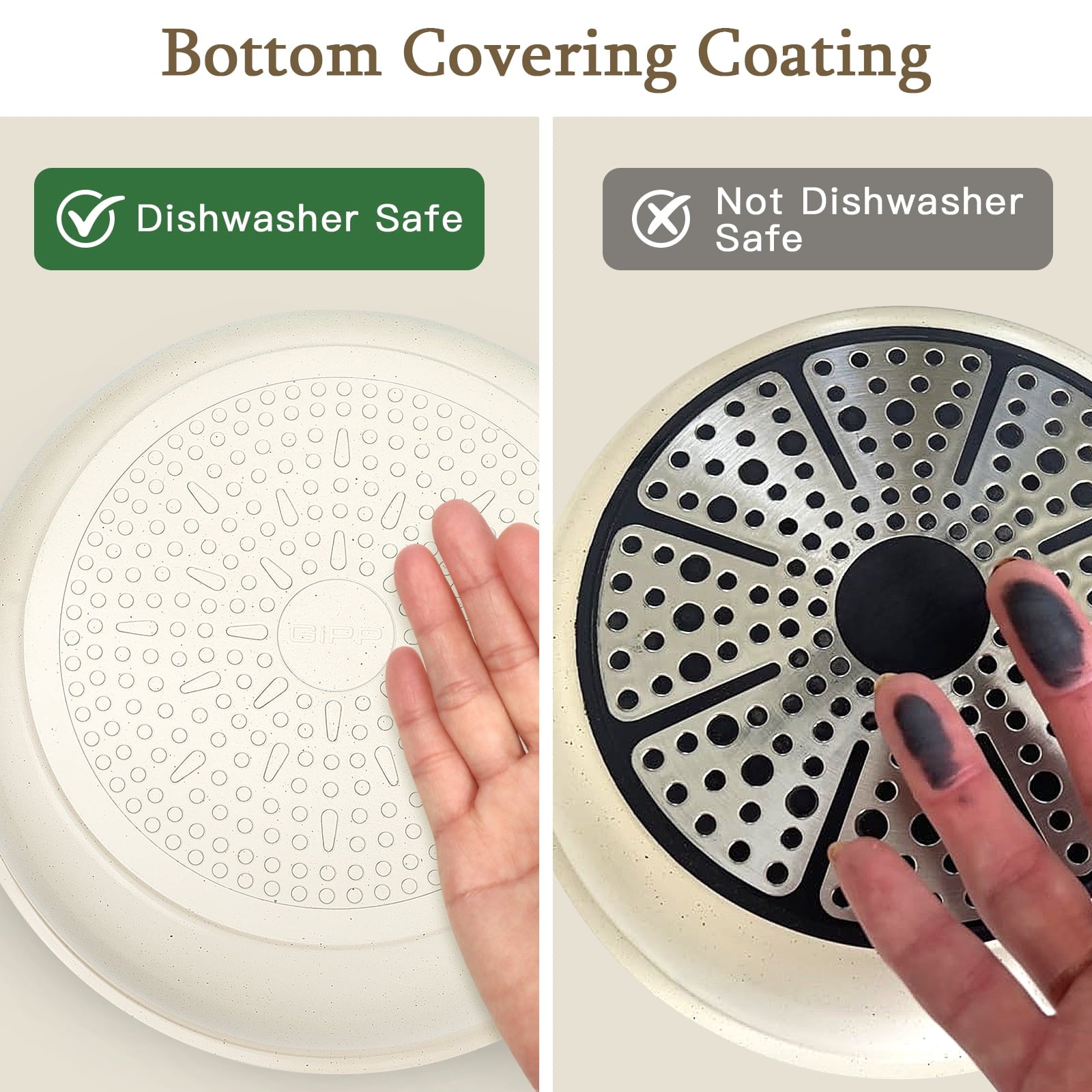 5Pcs Ceramic Pots and Pans Set Cookware Sets Removable Handle Kitchen,,