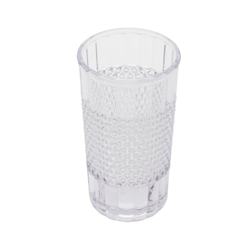 20 oz Clear Tall Acrylic Diamond Texture Tumbler - Image 3