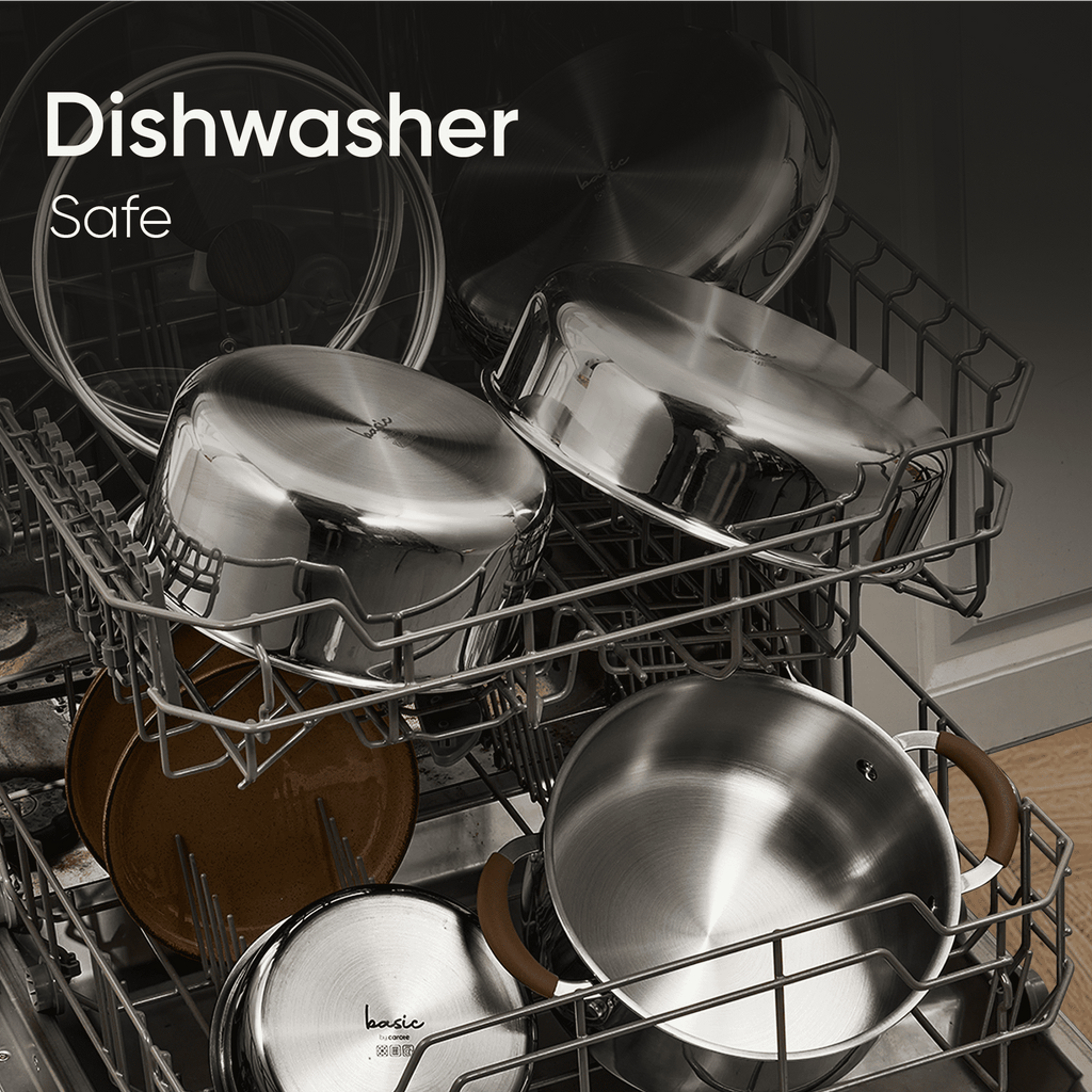 13-Piece Stainless Steel Cookware Set with Detachable Handle, Induction Compatible - Image 2